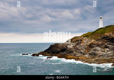 Royaume-uni, Angleterre, Cornouailles, Trevose Head Lighthouse Banque D'Images