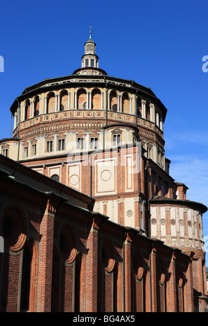 Détail de l'église Santa Maria delle Grazie, Milan, Lombardie, Italie, Europe Banque D'Images