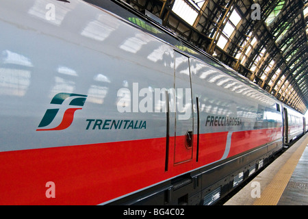 La gare centrale de chemin de fer, Gare Centrale, Milan, Italie Banque D'Images