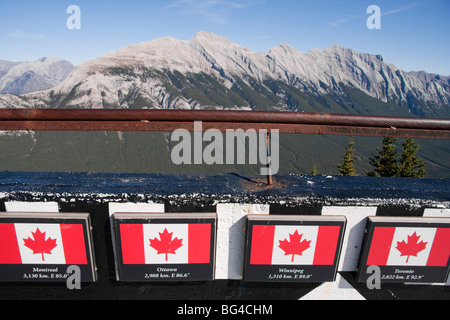 'Sulphur' Mountain Gondola Banff Alberta Canada Banque D'Images