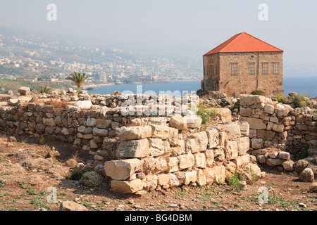 Ruines antiques, Byblos, UNESCO World Heritage Site, Jbail, Liban, Moyen-Orient Banque D'Images