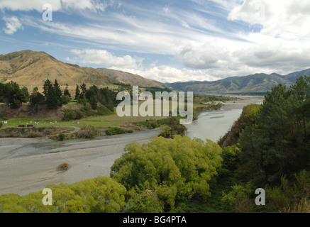 La Waiau River, près de Hanmer Springs, New Zealand Banque D'Images