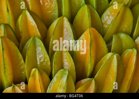 Caramboles récoltés, la carambole. Banque D'Images