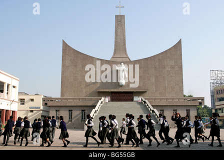 Catholique romain, cathédrale St Joseph à Lucknow, Uttar Pradesh, Inde Banque D'Images