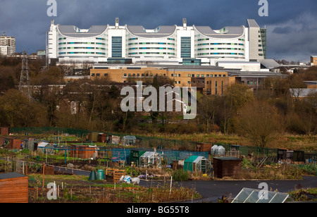 Le nouveau super hospital de Birmingham, Angleterre, RU qui devrait ouvrir ses portes en 2010. Banque D'Images