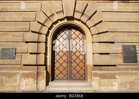 Entrée de la Wasserturm, Mannheim. L'Allemagne. Banque D'Images