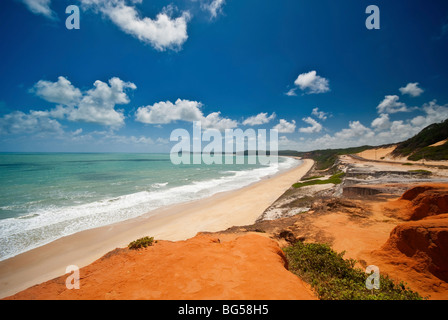 La belle côte à près de Ponta do Madeiro Tibau do Sul et Pipa Brésil Banque D'Images