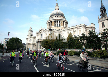 Skyride événement cycliste à Londres Banque D'Images