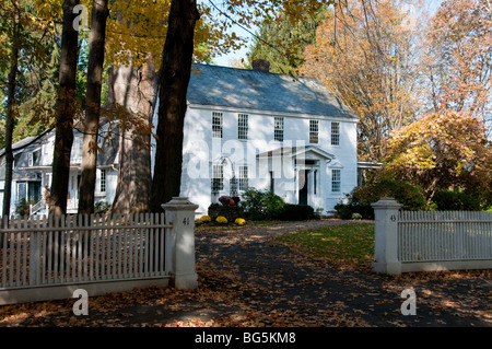 Deerfield,18e siècle Rural,historique,Maisons de village datant de 1700,1800'S,Home à Deerfield Academy.Deerfield, Massachusetts Banque D'Images