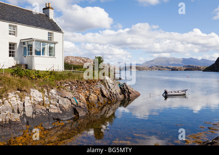 Loch Laxford, vue de Fanagmore, Highland, Écosse, Royaume-Uni Banque D'Images