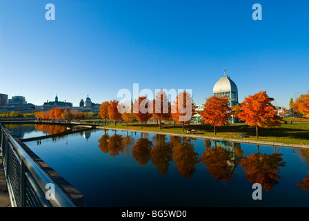 Montréal Bassin Bonsecours dans le Vieux Montréal Banque D'Images