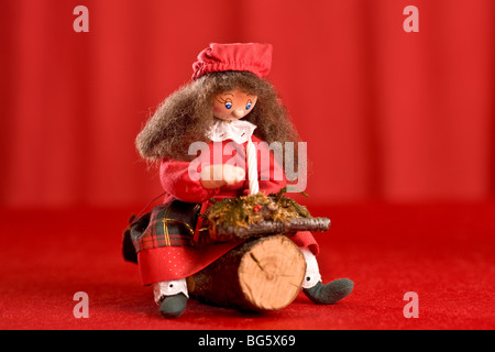 Les jeunes de Noël Décoration figurine pixy Banque D'Images