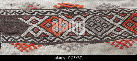 Kilim traditionnel turc, motifs géométriques Banque D'Images