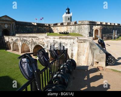 L'utilisation d'un Segway pour louer à l'entrée du Fort El Morro, San Juan, Puerto Rico Banque D'Images