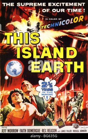 Cette île TERRE affiche pour 1955 film U-I Banque D'Images