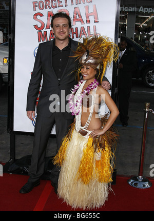 JASON SEGEL Forgetting Sarah Marshall PREMIÈRE MONDIALE GRAUMANS CHINESE HOLLYWOOD LOS ANGELES USA 10 avril 2008 Banque D'Images