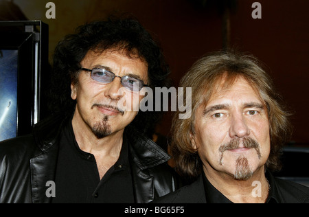 TONY IOMMI GEEZER BUTLER IRON MAN LOS ANGELES PREMIERE GRAUMANS CHINESE HOLLYWOOD LOS ANGELES USA 30 avril 2008 Banque D'Images