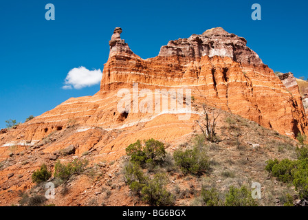 Capitol Peak à Palo Duro Canyon State Park, au Texas. Banque D'Images