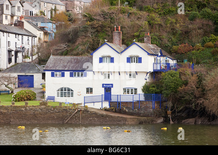 Ferryside maison à Bodinnick, Fowey, Cornwall, UK. La chambre était autrefois la demeure du célèbre écrivain, Daphné du Maurier Banque D'Images