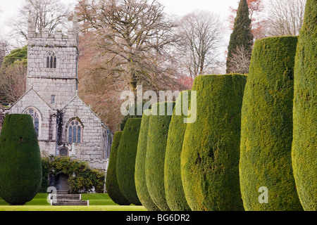 Le jardin de Lanhydrock house près de Bodmin à Cornwall, UK. Banque D'Images