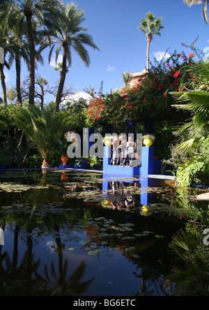 Jardin Majorelle, Marrakech, Maroc Banque D'Images