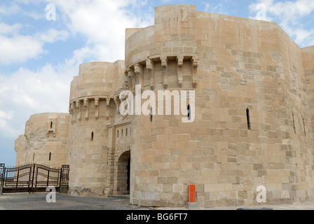 Citadelle de Qaitbay, Alexandria, Egypte Banque D'Images