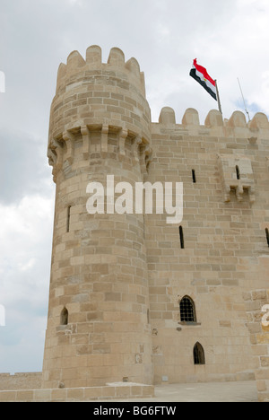 Citadelle de Qaitbay, Alexandria, Egypte Banque D'Images