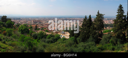 Vue panoramique de la ville de Blida Chrea road - Algérie Banque D'Images