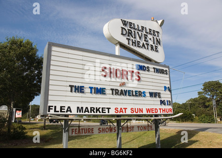 Drive In Theatre Wellfleet, Cape Cod, Massachusetts Banque D'Images