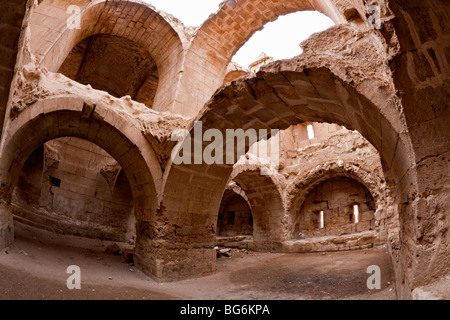 La basilique. Halabia est située sur l'Euphrate, dans le cadre de la route de la soie. Formes ville de Zenobia Banque D'Images