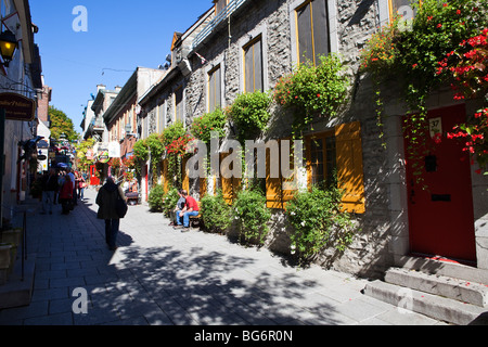 Rues du Vieux Québec, Canada Banque D'Images