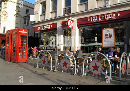 Pret A Manger, St Martin's Place, Londres, Angleterre, Royaume-Uni Banque D'Images