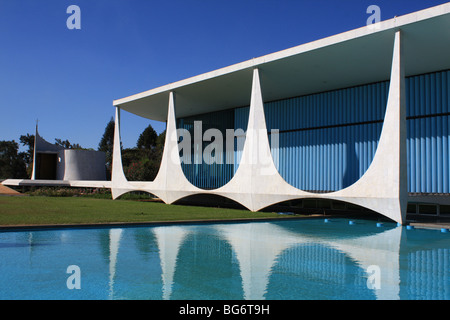 Palais Alvorada, Brasilia, Oscar Niemeyer Banque D'Images