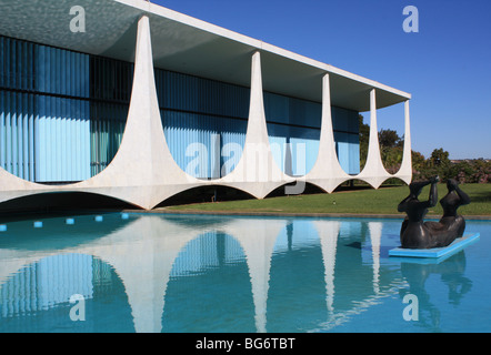 Palais Alvorada, Brasilia, Oscar Niemeyer Banque D'Images