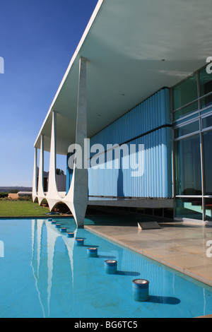 Palais Alvorada, Brasilia, Oscar Niemeyer Banque D'Images