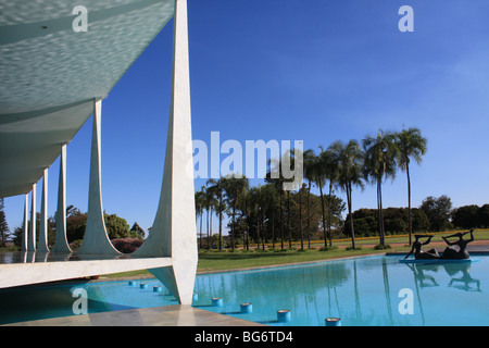 Palais Alvorada, Brasilia, Oscar Niemeyer Banque D'Images