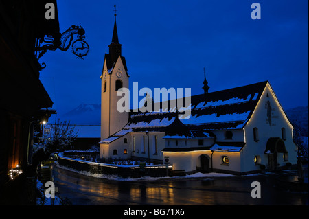 Village historique de Schwarzenberg, dans le Bregenzerwald, à l'Autriche Banque D'Images