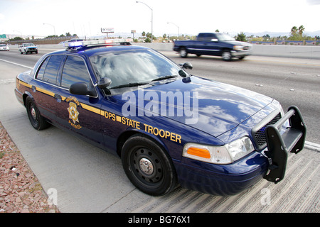 Nevada Highway Patrol state trooper véhicule, Las Vegas, USA Banque D'Images