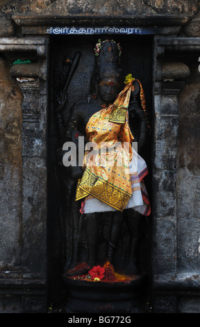 Statue du dieu hindou - "Demi-Siva & Paarvathi La moitié' Banque D'Images