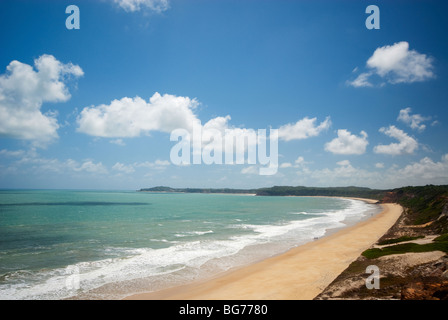 La belle côte à près de Ponta do Madeiro Tibau do Sul et Pipa Brésil Banque D'Images