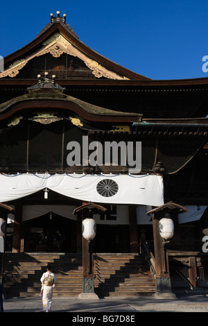 Temple de Nagano Zenko-ji le Japon monument Banque D'Images