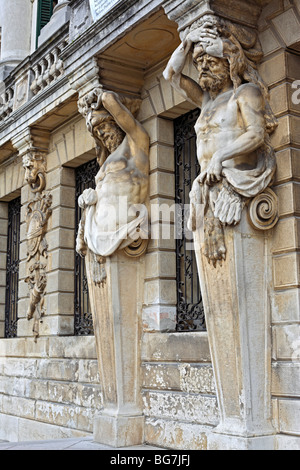 La Villa Pisani, Baroque Stra, Veneto, Italie Banque D'Images