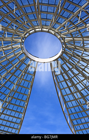 Dôme en verre de Mart Museum (Le Musée d'Art Moderne et Contemporain), Rovereto, Trentino-Alto Adige, Italie Banque D'Images