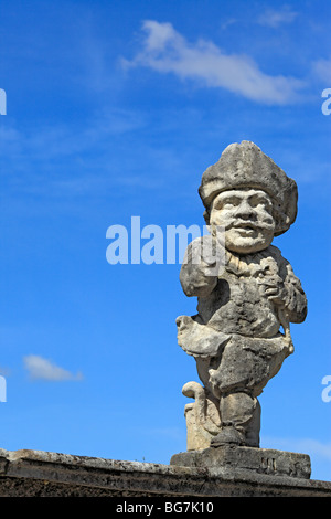 Sculptures de la villa Valmarana ai Nani, près de Vicenza, Vénétie, Italie Banque D'Images