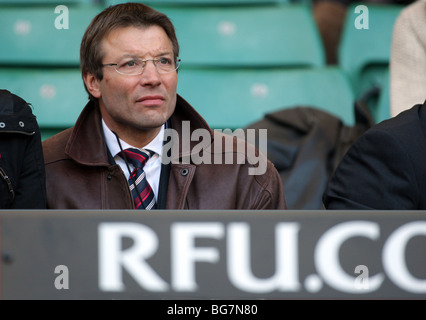 ROB ANDREW MBE ANGLETERRE ELITE RUGBY TWICKENHAM MIDDLESEX ANGLETERRE DIRECTEUR 07 Novembre 2009 Banque D'Images