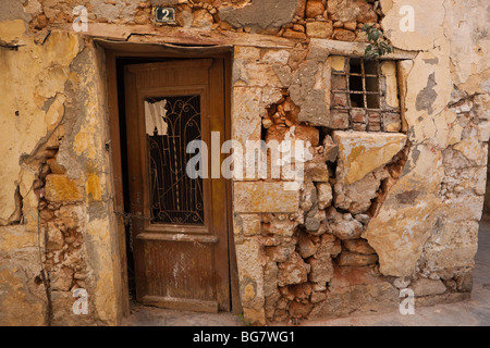 Un logement dans la vieille ville de Chania, Crete Banque D'Images