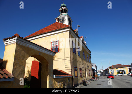 La Finlande, la région de Satakunta, Rauma, Old Rauma, maison historique médiévale, place de l'hôtel de ville, hôtel de ville Banque D'Images