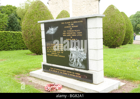 Mémorial des 151 pilotes Typhoon tué dans la libération de la Normandie dans les batailles à la suite d jour, à Noyers Bocage Banque D'Images