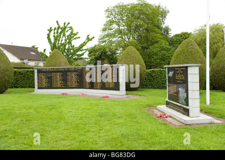 Mémorial des 151 pilotes Typhoon tué dans la libération de la Normandie dans les batailles à la suite d jour, à Noyers Bocage Banque D'Images