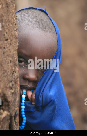 Enfant masai du Kenya Banque D'Images